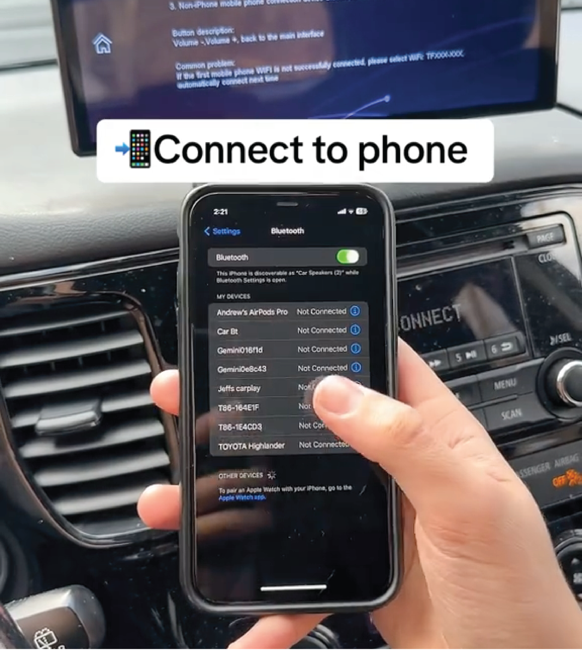 Connect DriveConnect to your phone